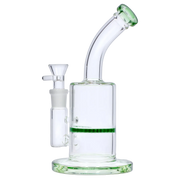 Bent Neck with Honeycomb Perc Water Pipe - Green - 9 in.