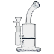 Bent Neck with Honeycomb Perc Water Pipe - Green - 9 in.