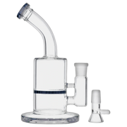 Bent Neck with Honeycomb Perc Water Pipe - Green - 9 in.