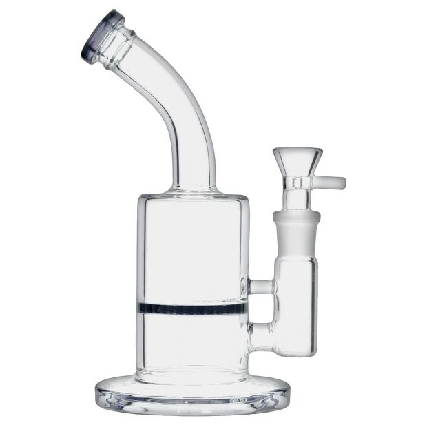 Bent Neck with Honeycomb Perc Water Pipe - Green - 9 in.