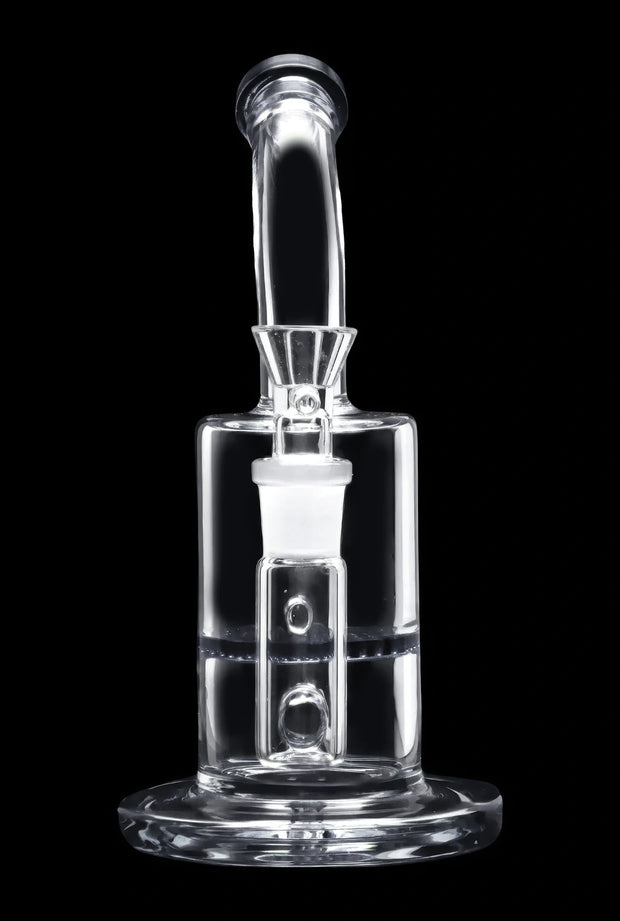 Bent Neck with Honeycomb Perc Water Pipe - Green - 9 in.
