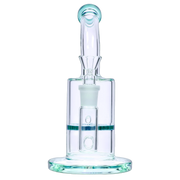 Bent Neck with Honeycomb Perc Water Pipe - Green - 9 in.