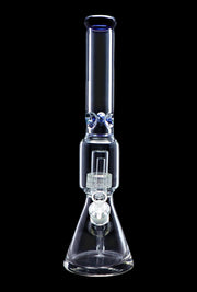 Beaker with Perc & Colour Mouthpiece - Blue - 16 in.