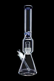 Beaker with Perc & Colour Mouthpiece - Blue - 16 in.
