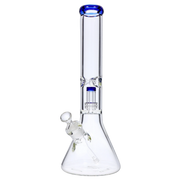 7mm Beaker with Matrix Perc Water Pipe - Green - 16 in.