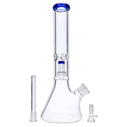 7mm Beaker with Matrix Perc Water Pipe - Green - 16 in.
