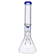 7mm Beaker with Matrix Perc Water Pipe - Green - 16 in.