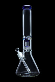 7mm Beaker with Matrix Perc Water Pipe - Blue - 16 in.