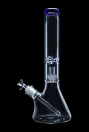 7mm Beaker with Matrix Perc Water Pipe - Green - 16 in.
