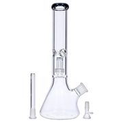 7mm Beaker with Matrix Perc Water Pipe - Green - 16 in.