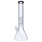 7mm Beaker with Matrix Perc Water Pipe - Green - 16 in.