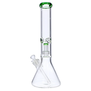 7mm Beaker with Matrix Perc Water Pipe - Green - 16 in.