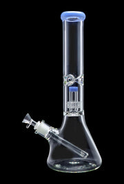 7mm Beaker with Matrix Perc Water Pipe - Green - 16 in.