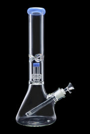 7mm Beaker with Matrix Perc Water Pipe - Green - 16 in.