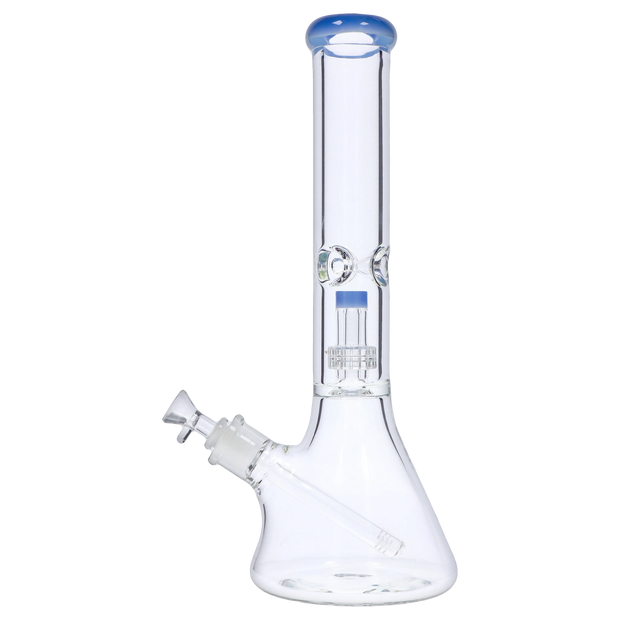 7mm Beaker with Matrix Perc Water Pipe - Green - 16 in.
