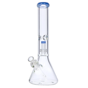 7mm Beaker with Matrix Perc Water Pipe - Green - 16 in.