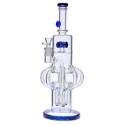 Tube-ular with Dual Perc Water Pipe - 14 in.