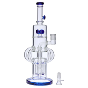 Tube-ular with Dual Perc Water Pipe - 14 in.