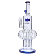 Tube-ular with Dual Perc Water Pipe - 14 in.
