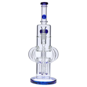 Tube-ular with Dual Perc Water Pipe - 14 in.