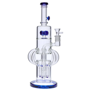 Tube-ular with Dual Perc Water Pipe - 14 in.