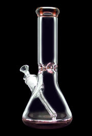 9mm Big Base Beaker with Colour Accents Water Pipe - Green - 12 in.