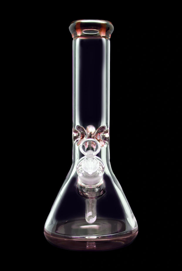 9mm Big Base Beaker with Colour Accents Water Pipe - Green - 12 in.