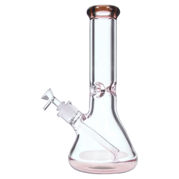 9mm Big Base Beaker with Colour Accents Water Pipe - Green - 12 in.
