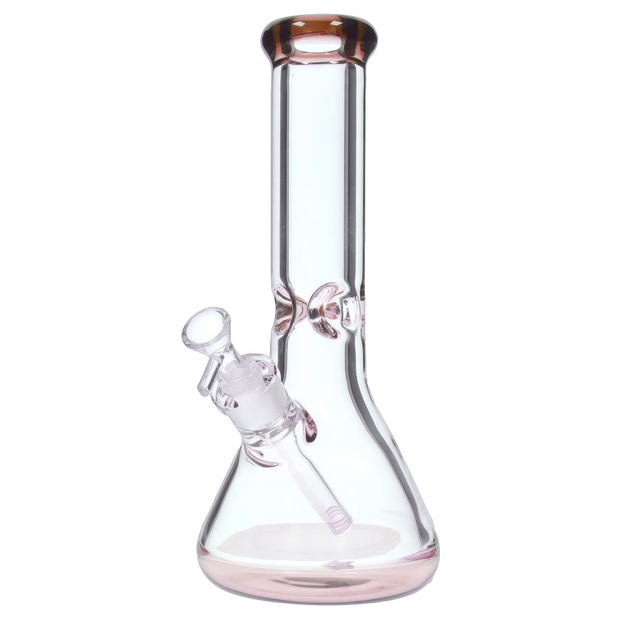 9mm Big Base Beaker with Colour Accents Water Pipe - Green - 12 in.