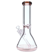 9mm Big Base Beaker with Colour Accents Water Pipe - Green - 12 in.