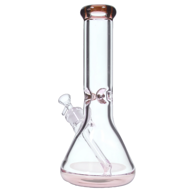 9mm Big Base Beaker with Colour Accents Water Pipe - Green - 12 in.