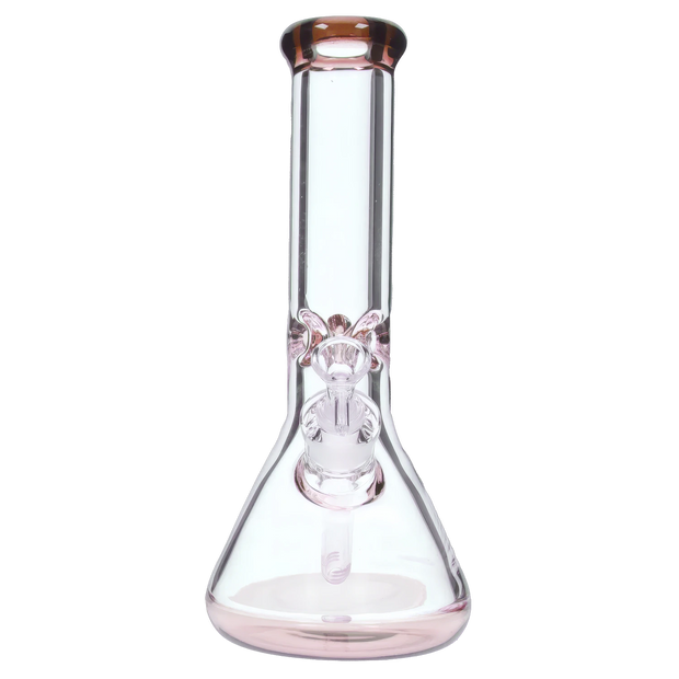 9mm Big Base Beaker with Colour Accents Water Pipe - Green - 12 in.