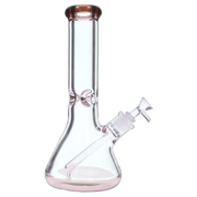 9mm Big Base Beaker with Colour Accents Water Pipe - Green - 12 in.