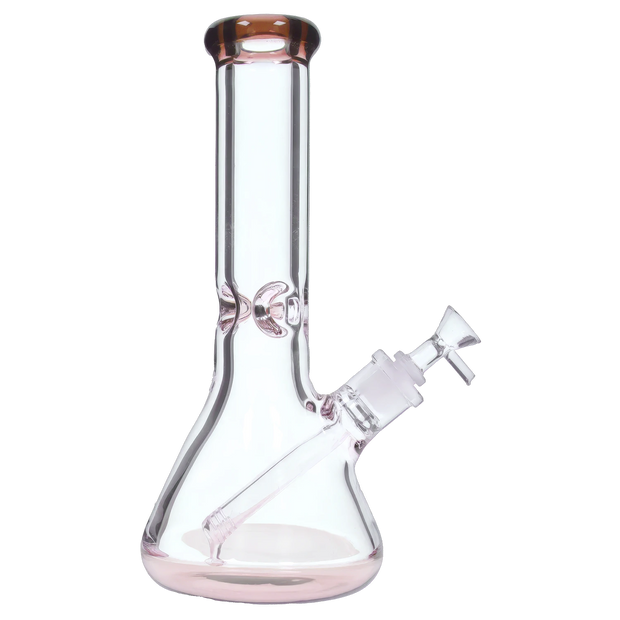 9mm Big Base Beaker with Colour Accents Water Pipe - Green - 12 in.
