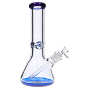 9mm Big Base Beaker with Colour Accents Water Pipe - Green - 12 in.