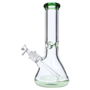 9mm Big Base Beaker with Colour Accents Water Pipe - Green - 12 in.