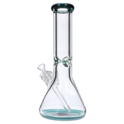 9mm Big Base Beaker with Colour Accents Water Pipe - Teal - 12 in.