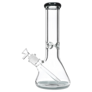 9mm Big Base Beaker with Colour Accents Water Pipe - Green - 12 in.