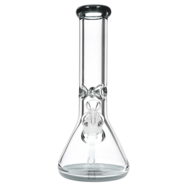 9mm Big Base Beaker with Colour Accents Water Pipe - Green - 12 in.