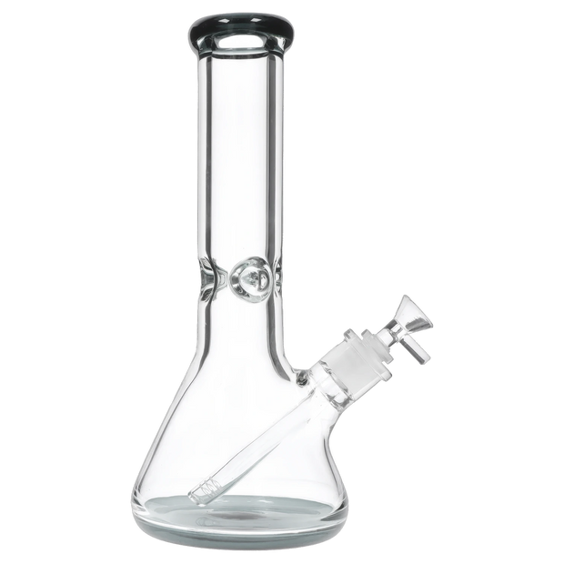 9mm Big Base Beaker with Colour Accents Water Pipe - Green - 12 in.