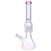9mm Beaker with Tree Perc Water Pipe - Pink - 18 in.