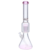 9mm Beaker with Tree Perc Water Pipe - Pink - 18 in.