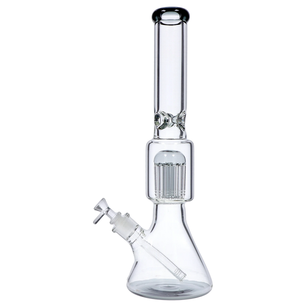 9mm Beaker with Tree Perc Water Pipe - Black - 18 in.