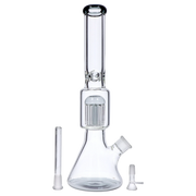 9mm Beaker with Tree Perc Water Pipe - Black - 18 in.