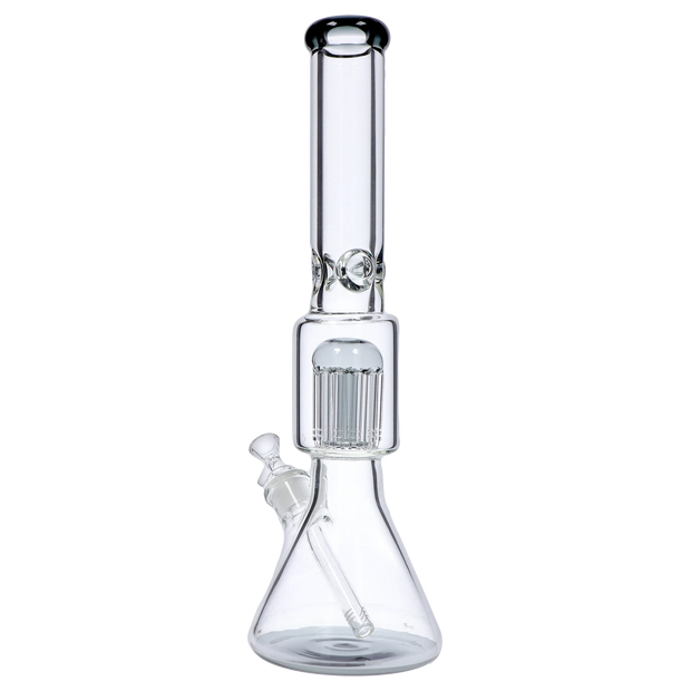 9mm Beaker with Tree Perc Water Pipe - Black - 18 in.