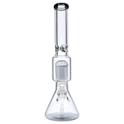 9mm Beaker with Tree Perc Water Pipe - Black - 18 in.