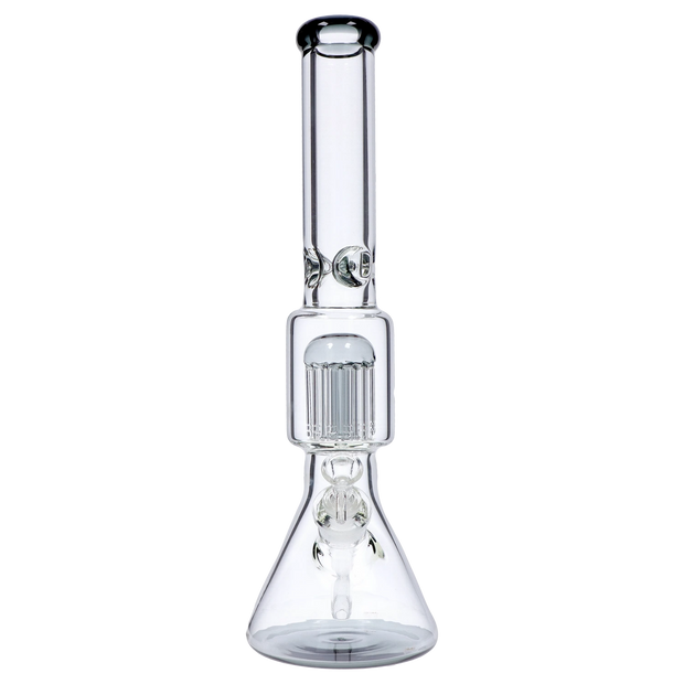 9mm Beaker with Tree Perc Water Pipe - Black - 18 in.