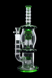 Straight Tube with Dual Octopus Perc - 13.5 in.