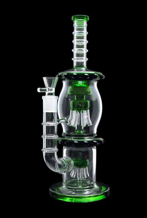 Straight Tube with Dual Octopus Perc - 13.5 in.