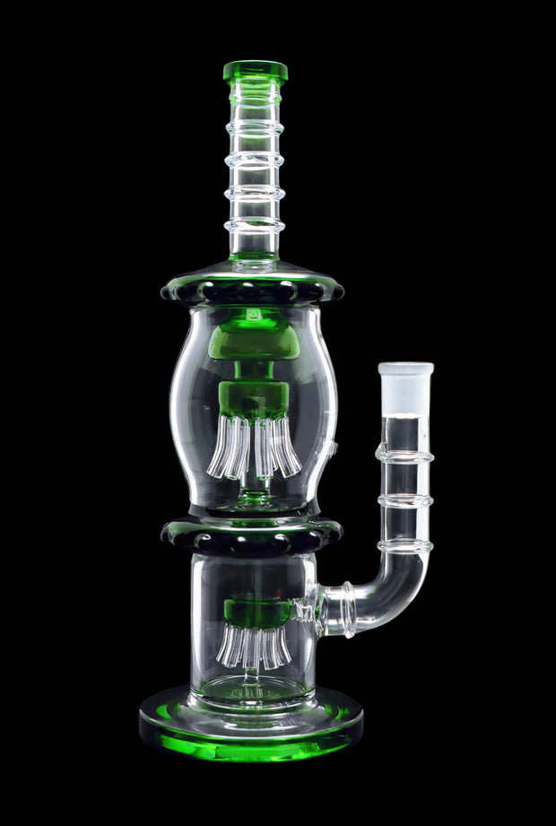 Straight Tube with Dual Octopus Perc - 13.5 in.